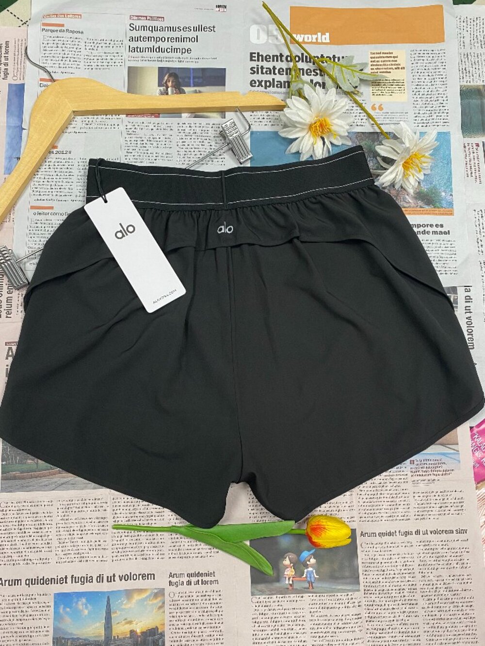 Brand New ALO Yoga🏸Black Match Point Short Relaxed Fit - Picture 3 of 9
